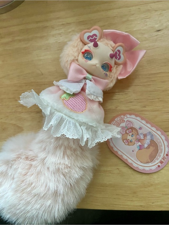 Tutulong Other - Tutulong Pink Plush Cat Doll with Heart Detail